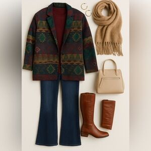 Vintage Women’s GSL Aztec Blazer